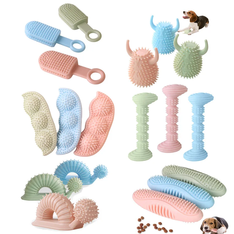 

Dogs Puppy Durable Chew Toys Pet Molar Teeth Cleaning Tool Interactive Dog Toothbrush Toy for Small Dogs Dog Toy Dental Mascotas