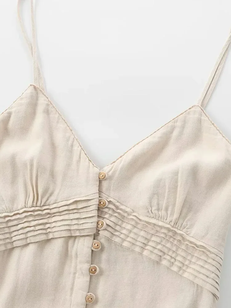 Женские платья KAOPU ZA с кружевной отделкой бретельками V-образным вырезом тонкими