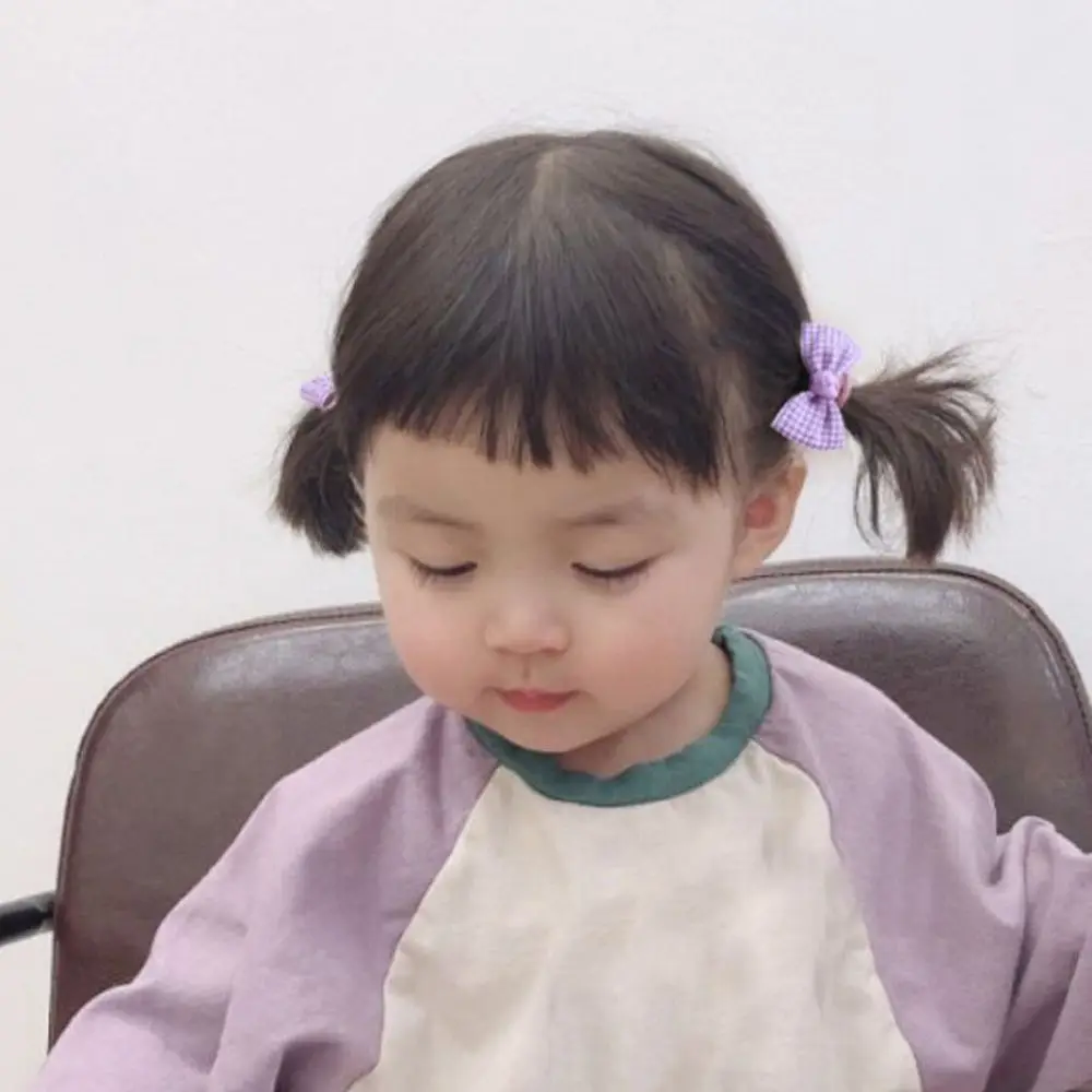 10 шт. детские резинки для волос девочек эластичная резинка с бантом веревка