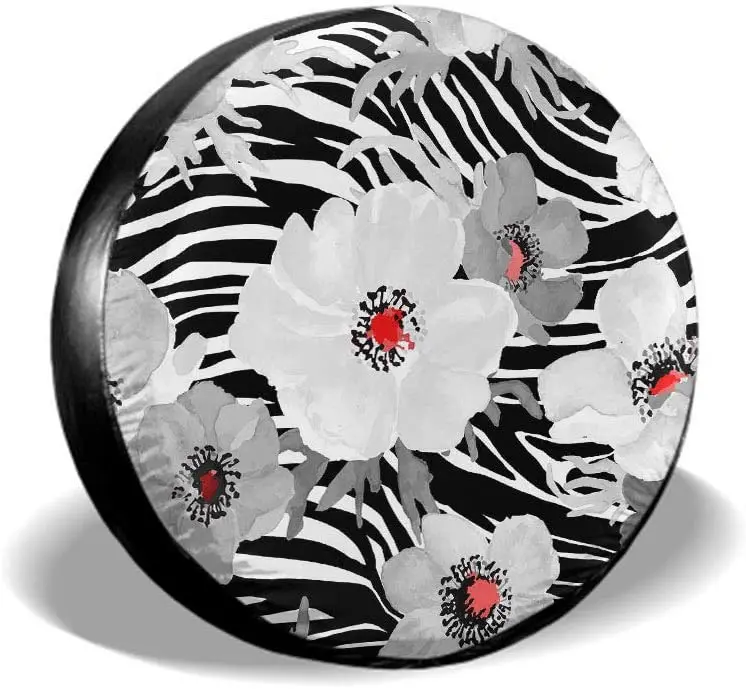 

Corals and Tropical Fish Spare Tire Cover Wonderful and Beautiful Underwater World Wheel Protectors Weatherproof Polyester