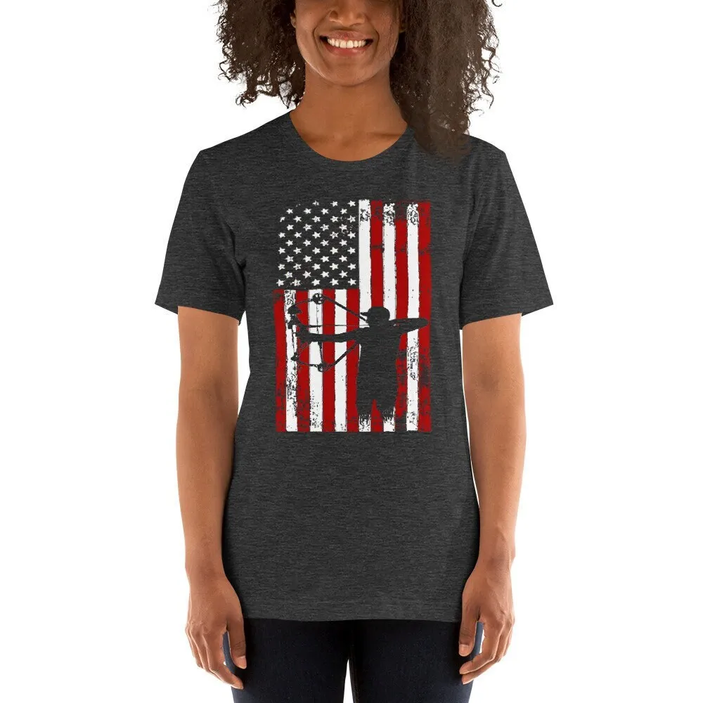 Patriotic All American Bowhunter Archery T Shirt