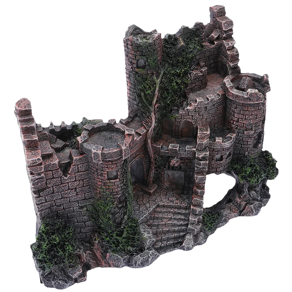 

Fish Tank Underwater Castle Ornament Fish Tank Ornament Exquisite Fish Tank Castle Decor Underwater Decor