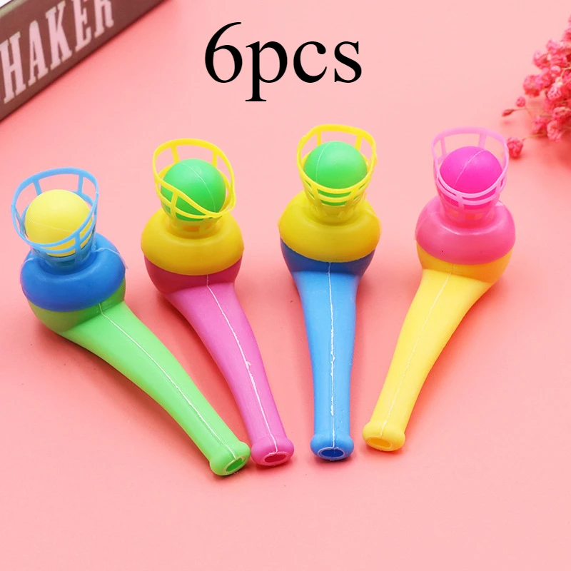 

Волшебные выдувные трубки с шариком, 6/12 шт.