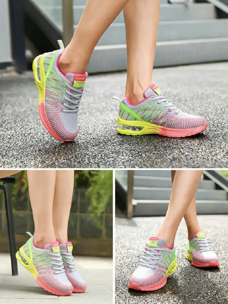 Women And Men Soft Running Shoe Lightweight Breathable Fitness Sneakers Outdoor Jogging Walking Athletic Cross Training Footwear