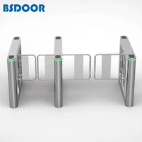 pedestrian entrance access control security rfid automatic turnstile swing barrier speed gate