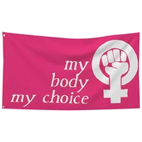 my body my choice garden flag single sided feminist rights pro choice flag vivid color and fade proof abortion rights flag for