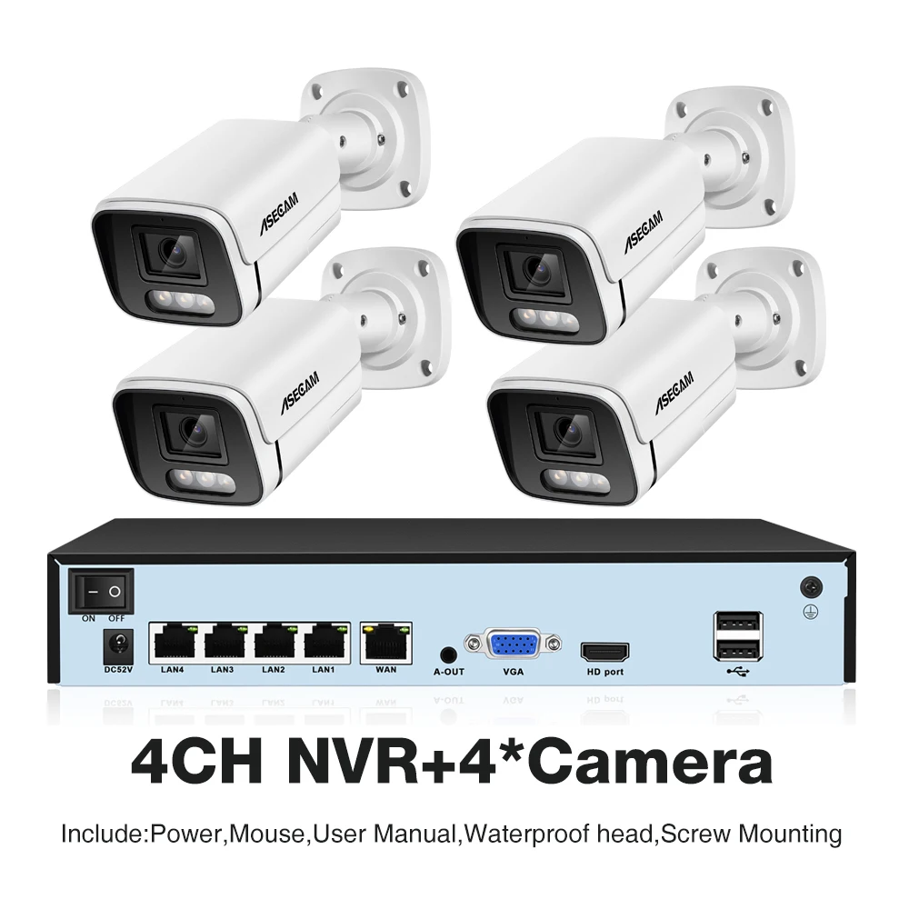 

Система видеонаблюдения ASECAM 8MP 4K