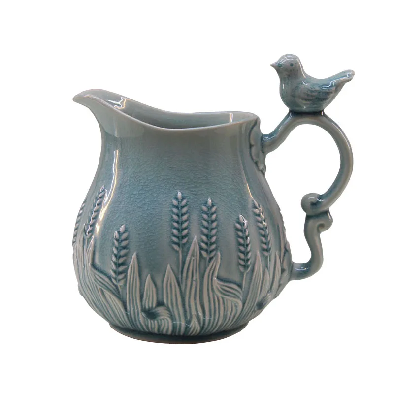 

Керамическая одноушная ваза в европейском стиле, американский сад, страна, креативная птица, искусственный столик, кофейный столик, дисплей