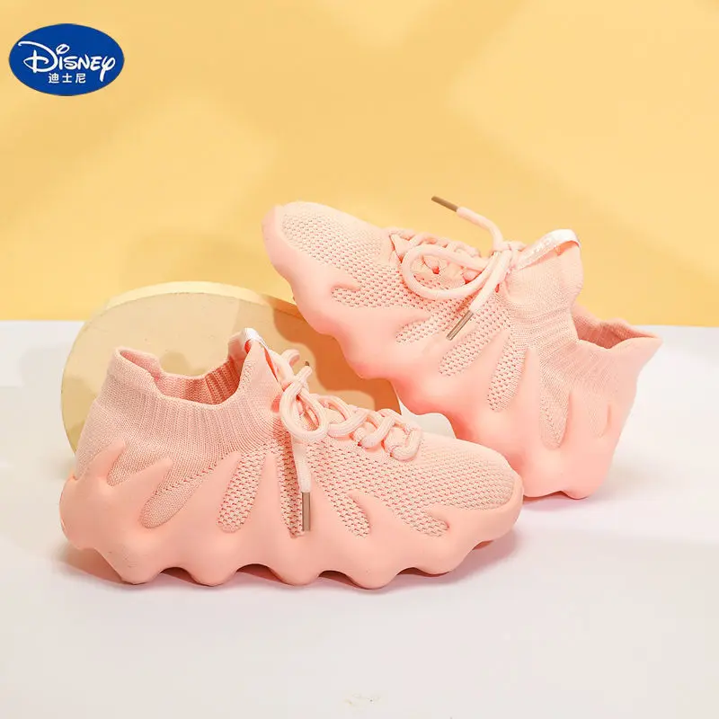 

Disney Girls' Coconut Shoes 2022 Spring And Autumn New Flying Woven Breathable Boys' Sports Shoes Children's Eight Claw Daddy Sh