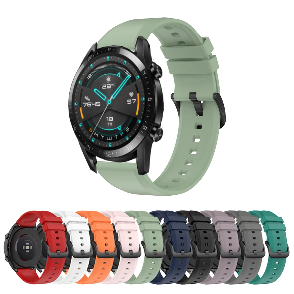 

Ремешок силиконовый для Huawei Watch GT2 GT 2 46 мм, спортивный модный браслет для Huawei GT 2 Pro/GT 2E/Honor Magic 1 2, 22 мм
