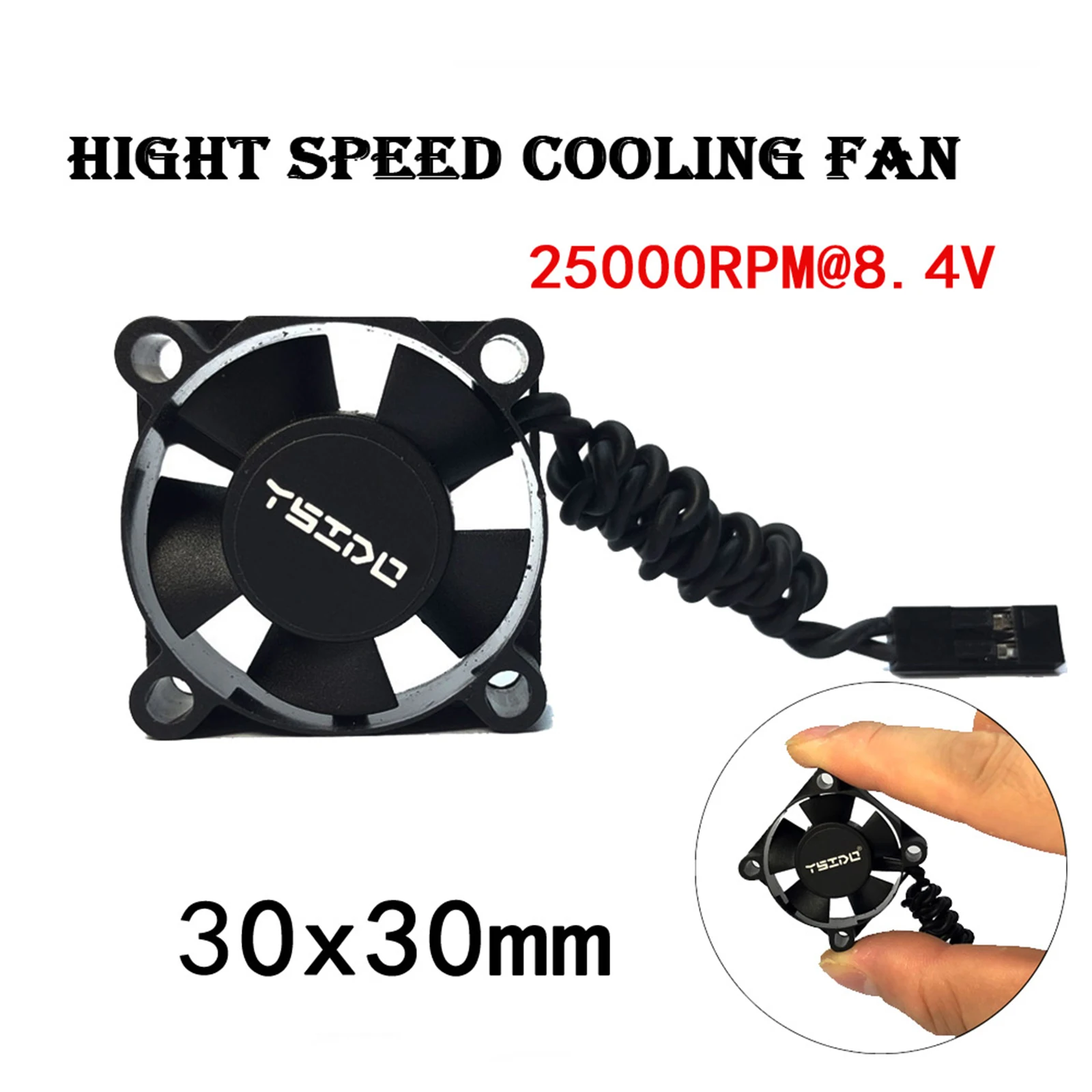 

Вентилятор YSIDO 30 мм 25000 об/мин для 1/8 1/10 ARRMA Traxxas HSP HPI Redcat wlигрушек, 1/12, 2022