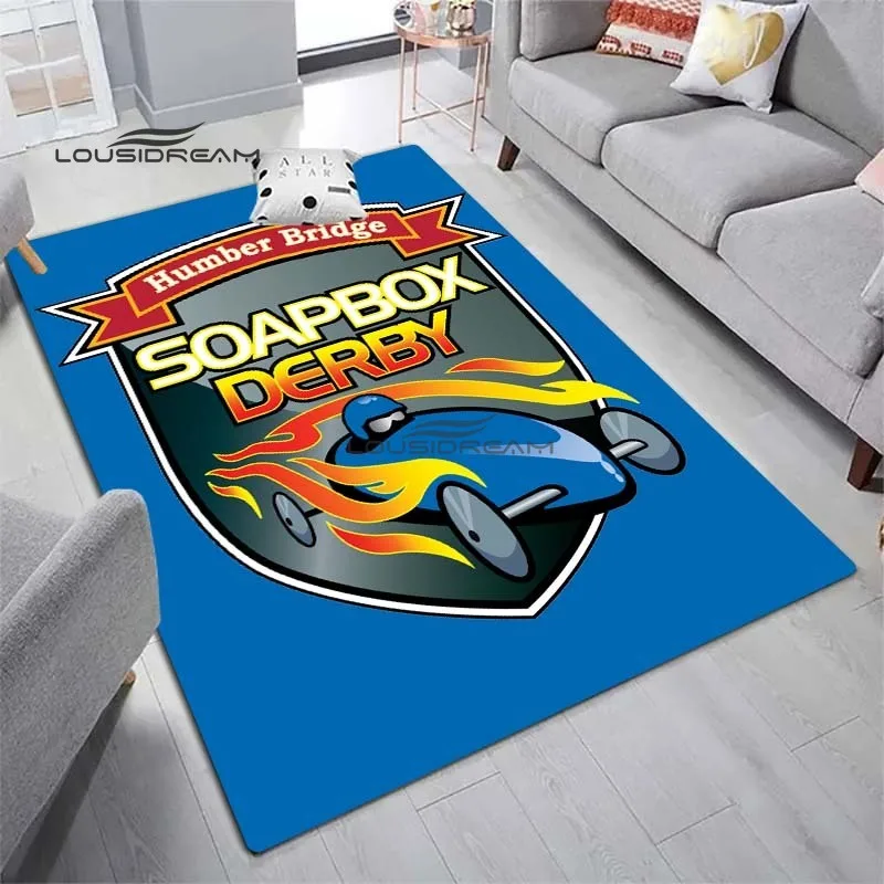 

Soap Box Derby Rug and Carpet Fashion 3D Printing Decorate Floor Mat Living Room Bedroom Decorate Large Area Soft Rug