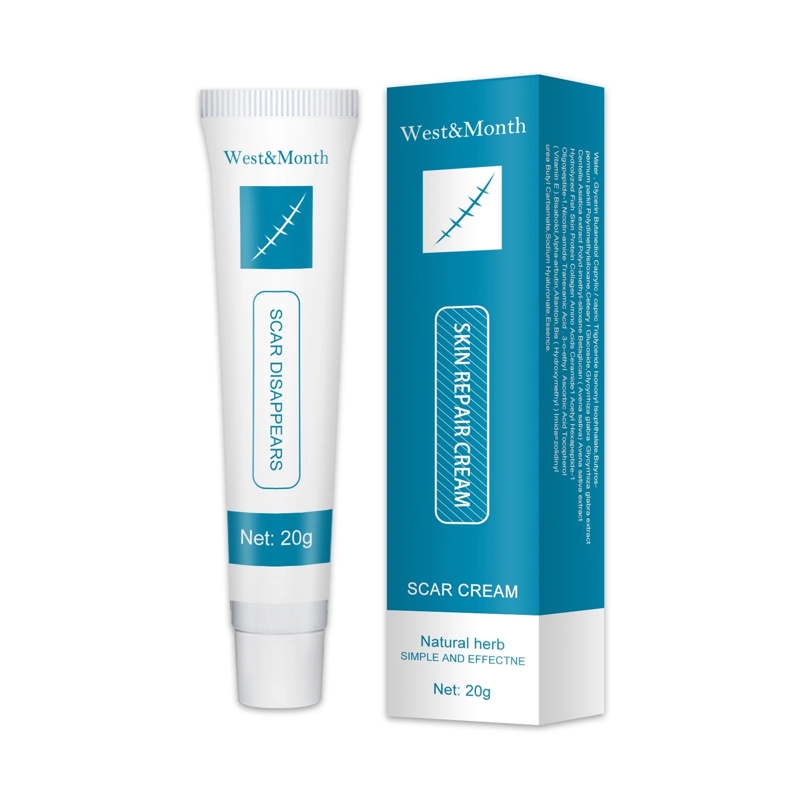 

Herbal Scar Removal Cream Gel Stretch Marks Remove Acne Spots Burn Surgical Scars Treatment Smooth Whitening Face Body Skin Care