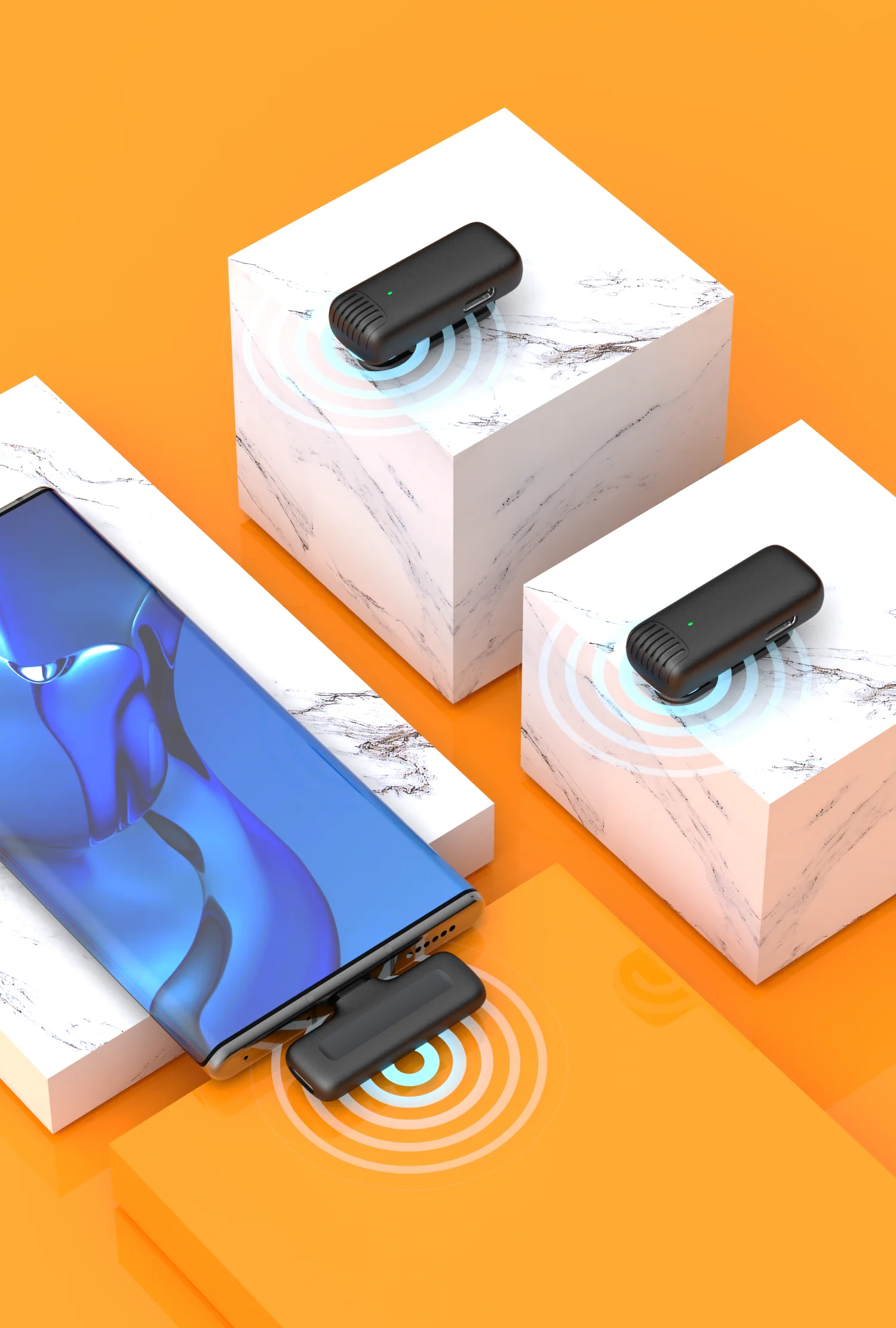 Беспроводной петличный микрофон беспроводной Plug-Play совместимый с iPhone Android