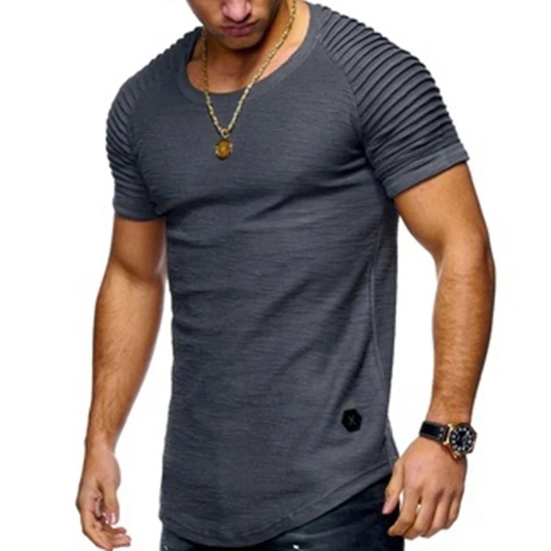 

men t shirt Sports elastic men's short sleeves