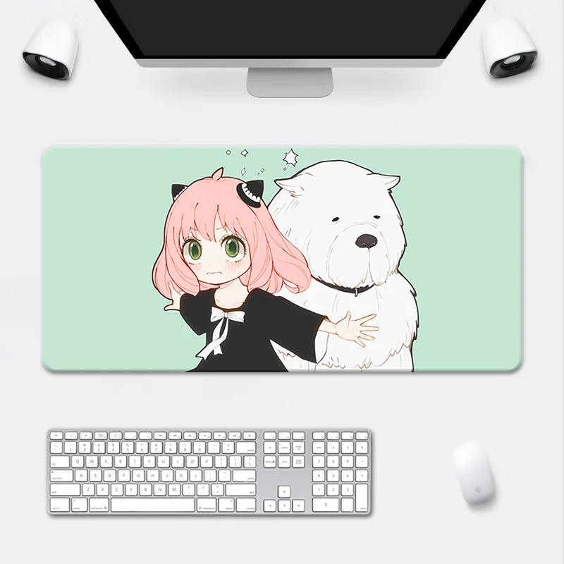 

Anime Mouse Pad Gaming Accessories Kawaii Non-slip Gamer Keyboard Rubber Anya Cute Desk Mousepad Computer Desks Mats Mat Mause