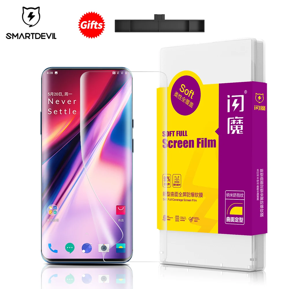 

SmartDevil Screen Protectors For OnePlus 8 8 Pro 8Pro Full Cover HD Clear Hydrogel Film For Oneplus 7 Pro 7T Pro High-Definition