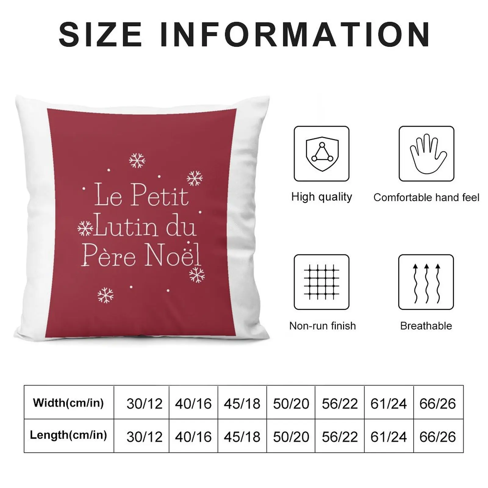 Роскошная декоративная подушка для украшения осени Le petite lutin du Pere No?l.père No?l.