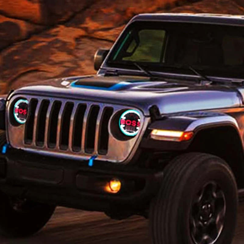 

7 inch LED Round Headlight Running Lights Hi/lo Beam for Wrangler