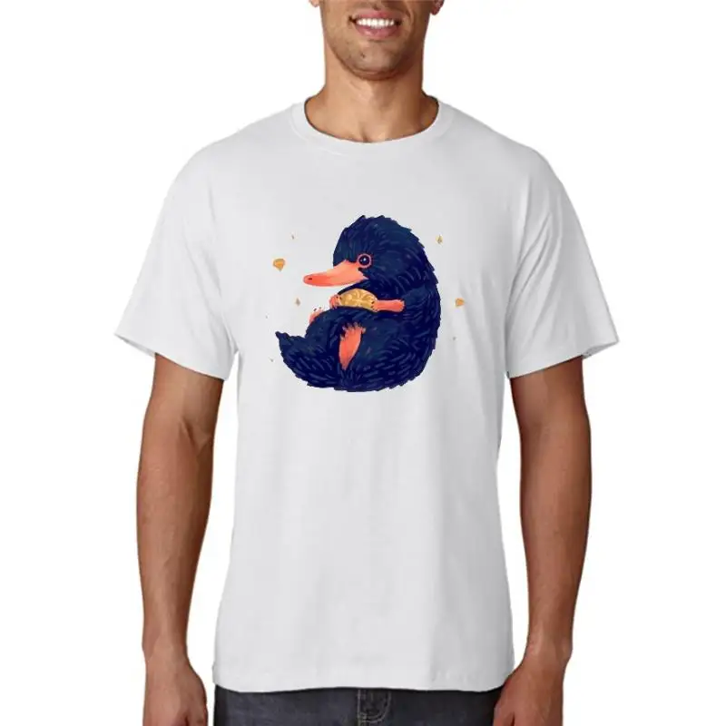 

NIffler, персонализированная женская футболка с круглым вырезом и принтом, Милая женская футболка в стиле хип-хоп