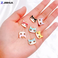 10pcslot enamel dog cat charms cute animals pendants for diy jewelry making earrings necklaces bracelets handmade accessories