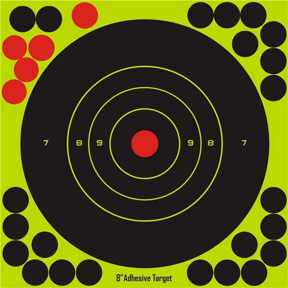 

Shooting Target Pasters Shooting Sticker 8 inch Self Adhesive Sticker Shooting Hunting Aim Training Target Dots Sticker Paper