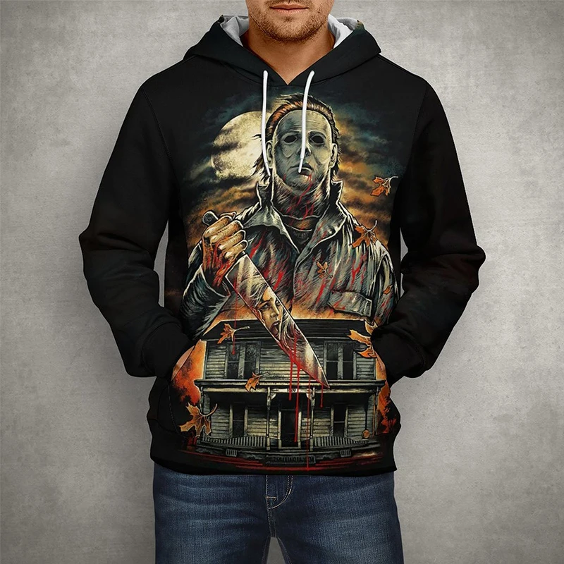 

Horror Movie Halloween Kills Michael Myers Hoodies Men Women Children Fashion Sweatshirts 3D Printed Long Sleeve Pullover Tops