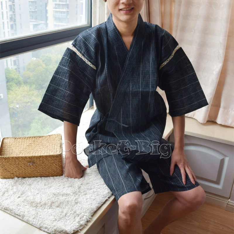 2 шт./комплект мужское кимоно с коротким рукавом | Мужская одежда