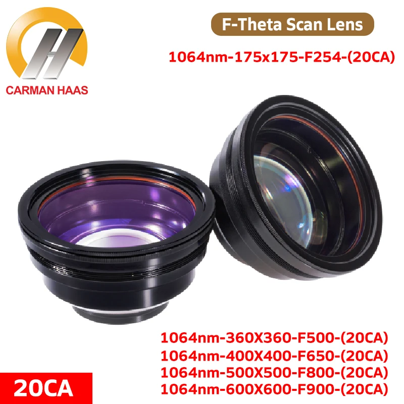 

Волоконно-оптический сканер CARMANHAAS 175 нм F-theta линзы лазерные линзы входной луч 20 мм сканирование 175 * мм f254мм сканирующие линзы для лазерной маркировки