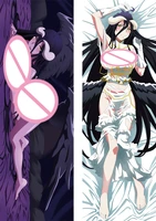 60x180cm overlord albedo cushion cover double sided anime pillow case bedroom hugging body cosplay dakimakura pillow cover