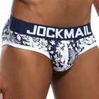Трусы-брифы JOCKMAIL мужские с принтом, нижнее белье с U-образным мешочком, трусы для геев