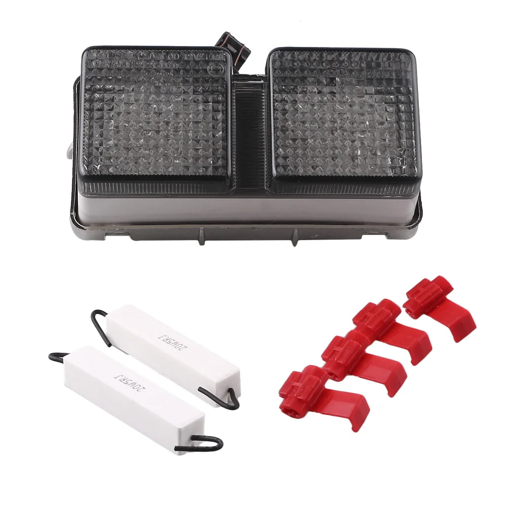 E-Mark светодиодный сигнал поворота для мотоцикла задний фонарь Встроенный