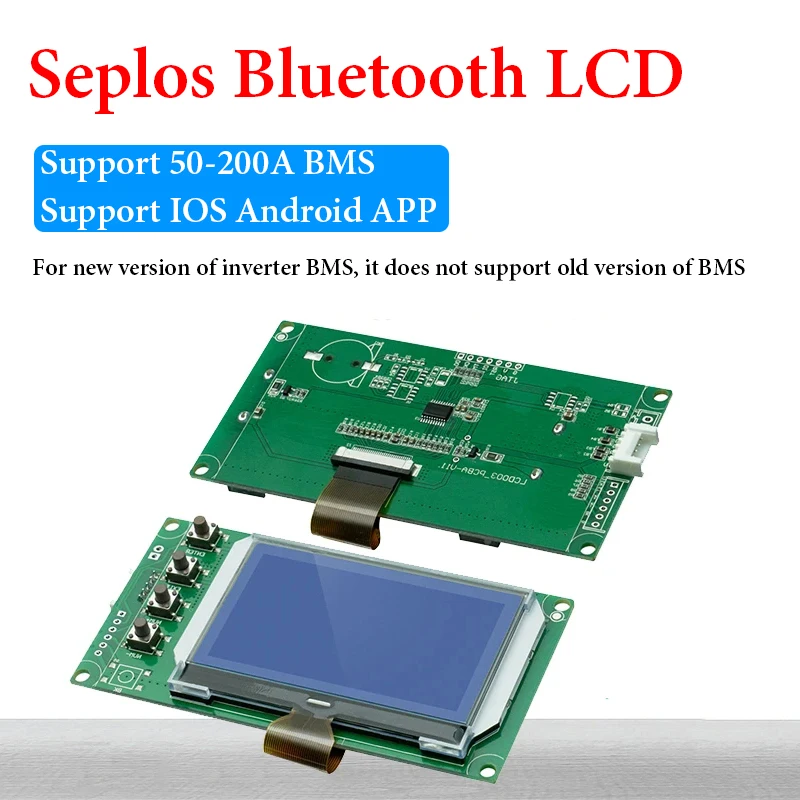 

Seplos New Bluetooth LCD Inverter BMS Communicate With IOS Android App Software LiFePO4 Li-ion Lithium Enhance Balance 50A/100A