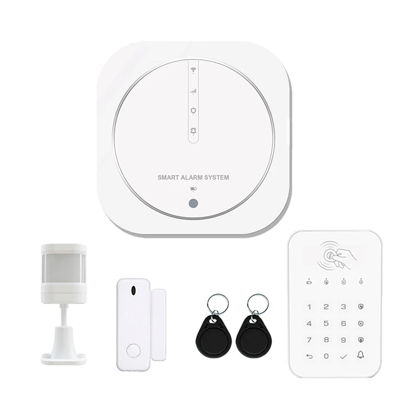 JABS ZX-G13 Alarm Smart Graffiti Wifi+GSM Dual Network Alarm System Home Anti-Theft Alarm No Screen Alarm Host Kit