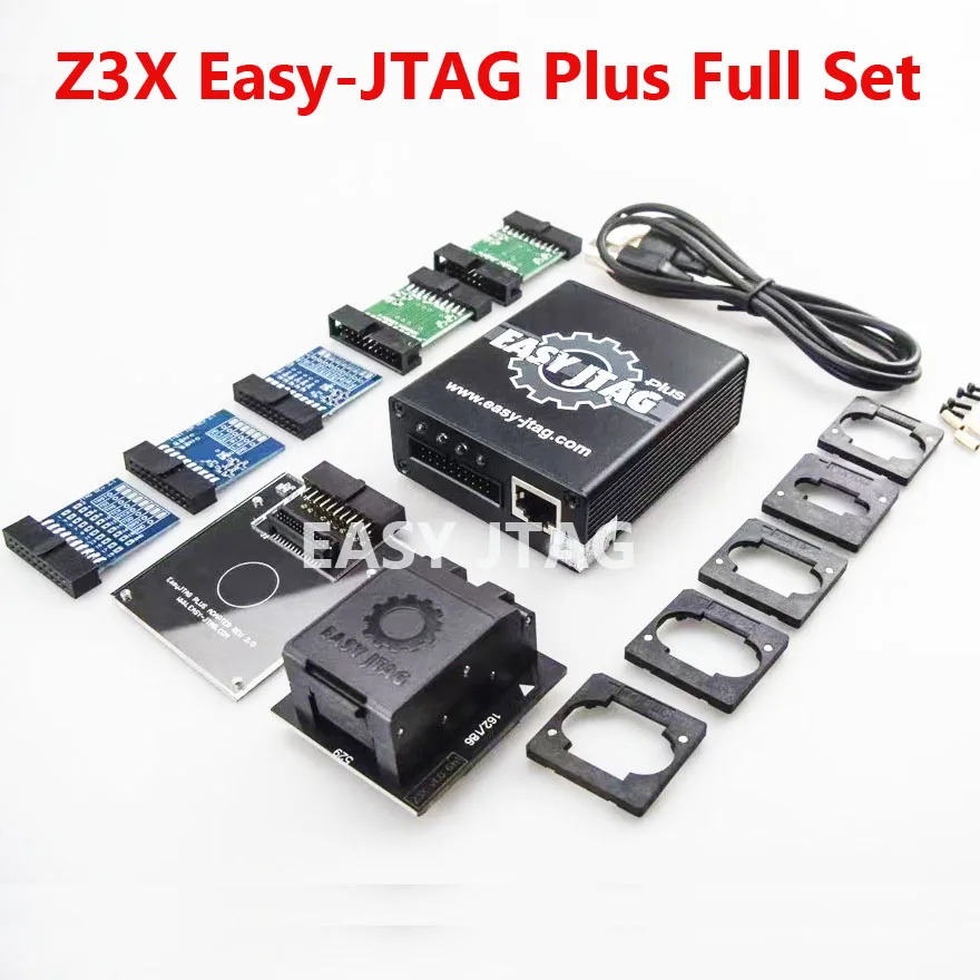 2024 Z3X легкий JTAG PLUS BOX EASY-Jtag Plus Box + EMMC 6 в 1 адаптер (BGA153/169 BGA162/186 BGA221 BGA529)