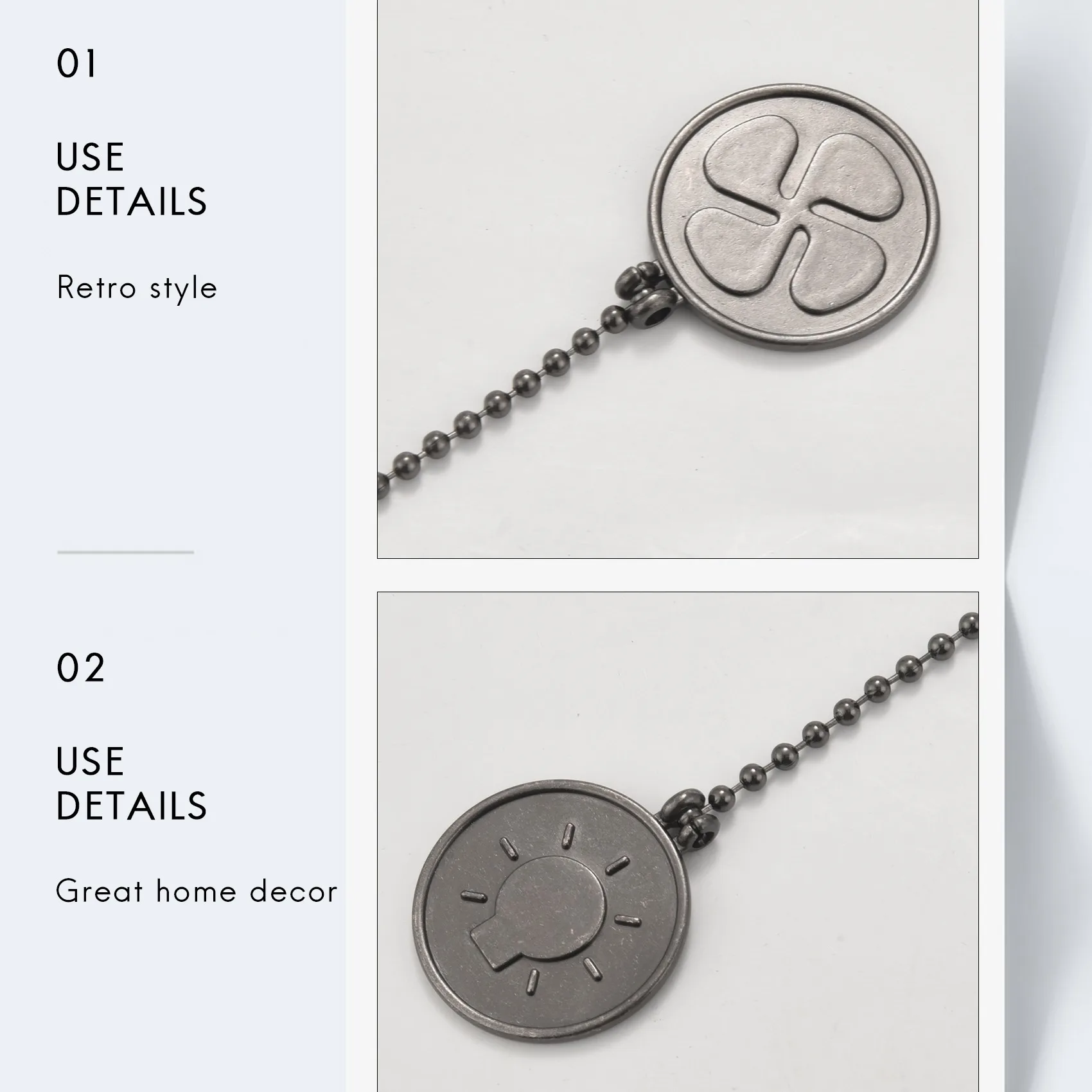 Ceiling Fan Pull Chain Set 4 Pieces Bulb and Pattern Extension Pendant | Бытовая техника