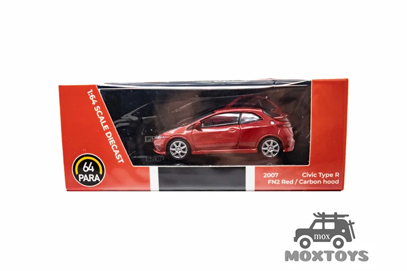 Модель автомобиля Para64 1:64 Civic FN2 Type R красная литая под давлением