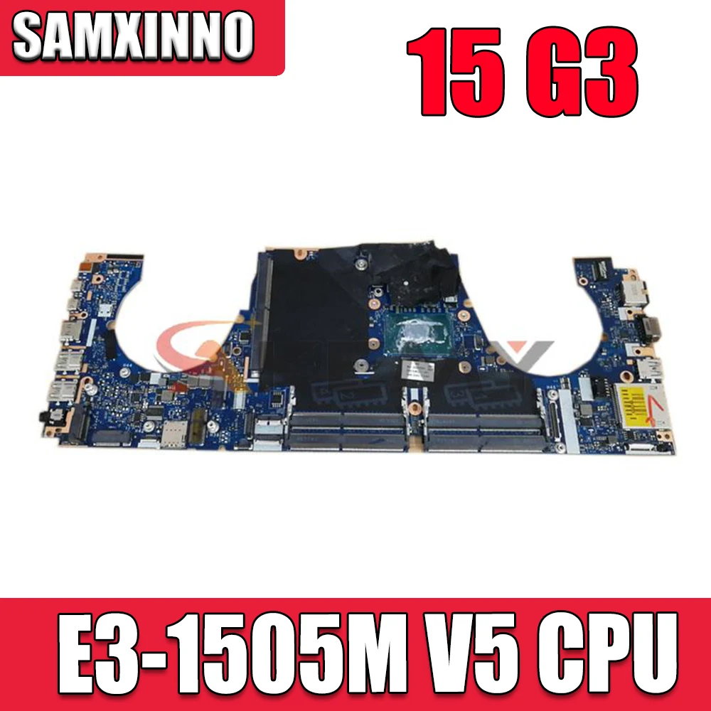 

High quality For HP Zbook 15 G3 Laptop Motherboard APW50 LA-C381P with SR2FN E3-1505M V5 CPU 100% working well