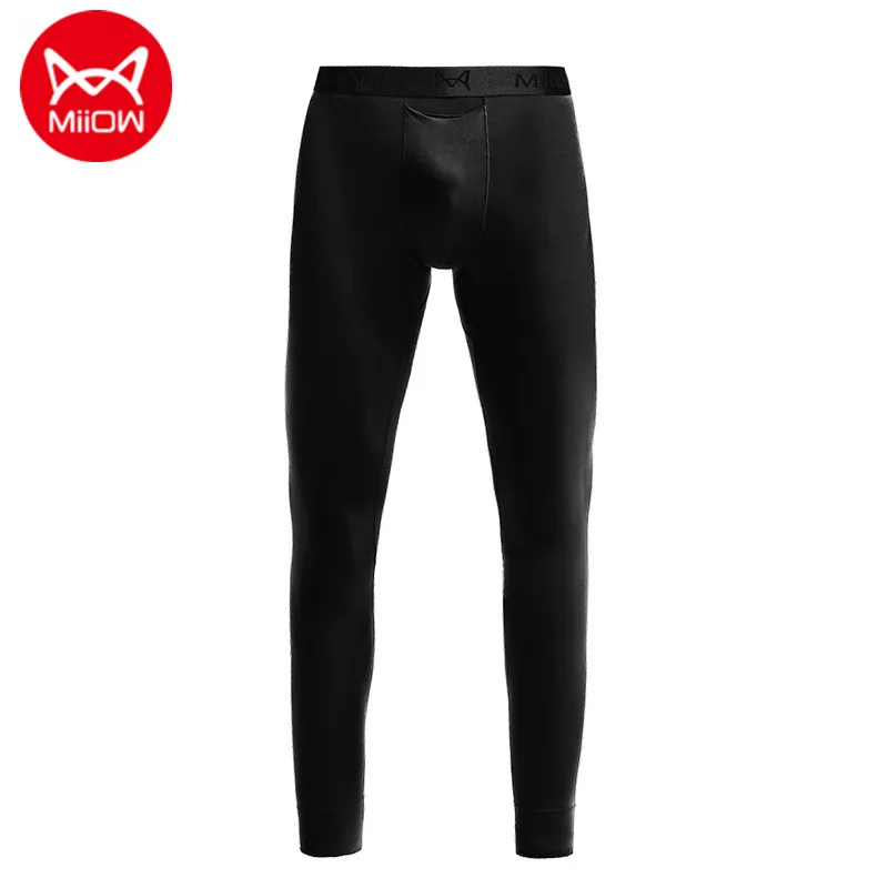 

Термобелье MiiOW из модала для мужчин, штаны, леггинсы с разделением пуль, мужские длинные штаны, мужские зимние теплые штаны, облегающие эласт...