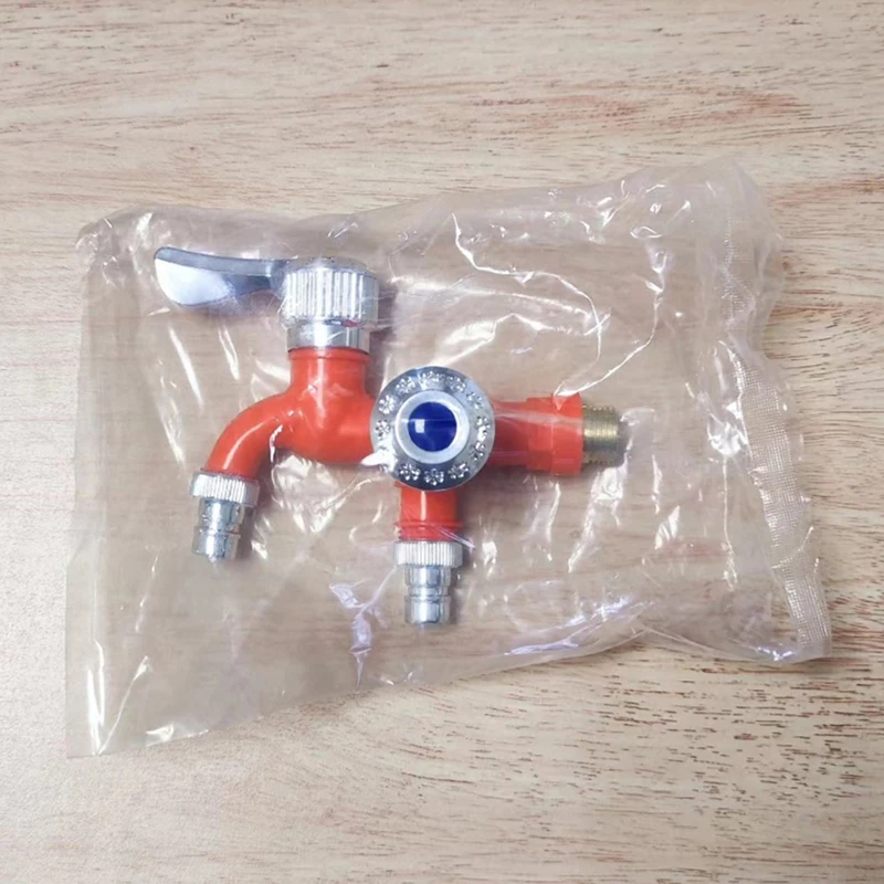 

Смеситель Пластиковый с двойным управлением и двойным выходом, 1/2 дюйма