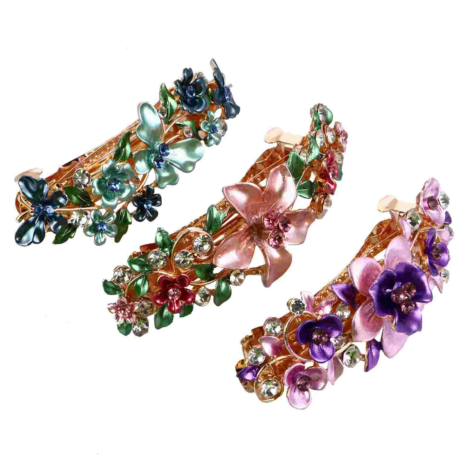 

3 шт., Французская заколка-крокодил для прически «конский хвост»