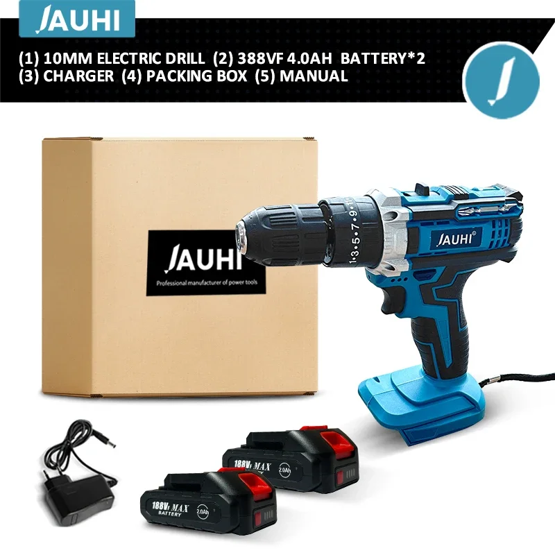 

Беспроводная дрель-шуруповерт JAUHI 21V