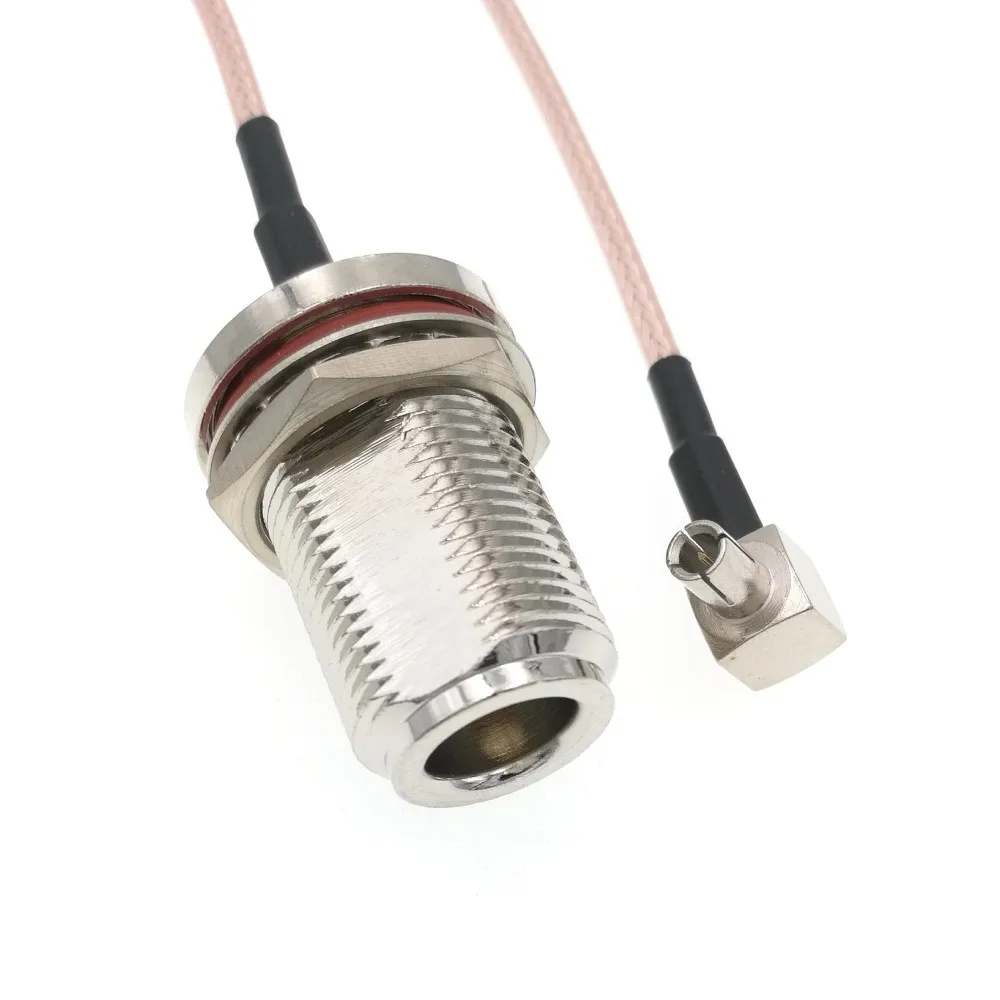 

N Женская герметичная перегородка TS9 Штекерный прямоугольный кабель для Sierra Wireless