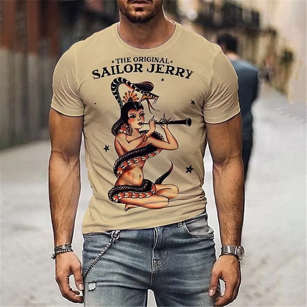 Футболка Y2K с 3D-принтом, графический Рисунок, морская одежда с круглым вырезом, одежда для улицы, Повседневная модная дизайнерская Винтажная футболка с коротким рукавом Футболка Y2K с 3D-принтом, графический Рисунок, морская одежда с круглым вырезом, одежда для улицы, Повседневная модная дизайнерская Винтажная футболка с коротким рукавом