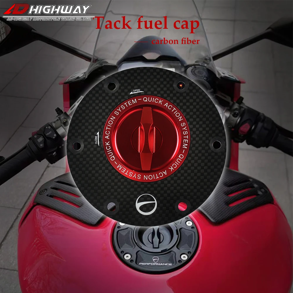 Carbon Fiber Motorcycle Accessories Quick Release Key Fuel Tank Gas Oil Cap Cover for Mv Agusta F3 675 800 RC