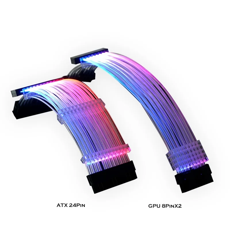 

Удлинительный RGB-кабель для ПК, ATX 24Pin + PCI-E GPU 8PinX2