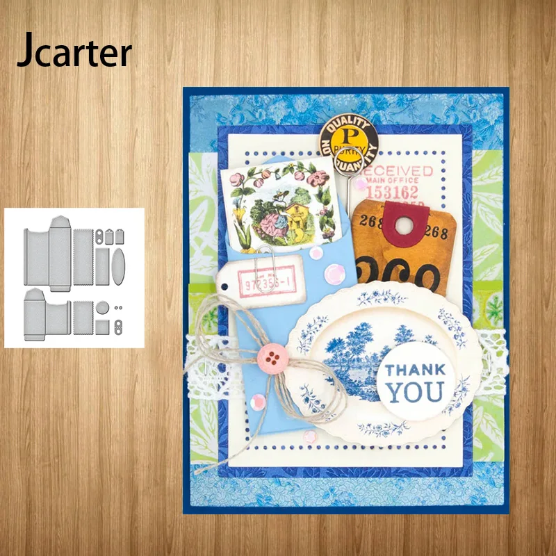 

Mini Envelope Border Craft Mold Frame Embossing Stencil for Scrapbooking Handmade Tools Album Model Punch Blade Decor Template