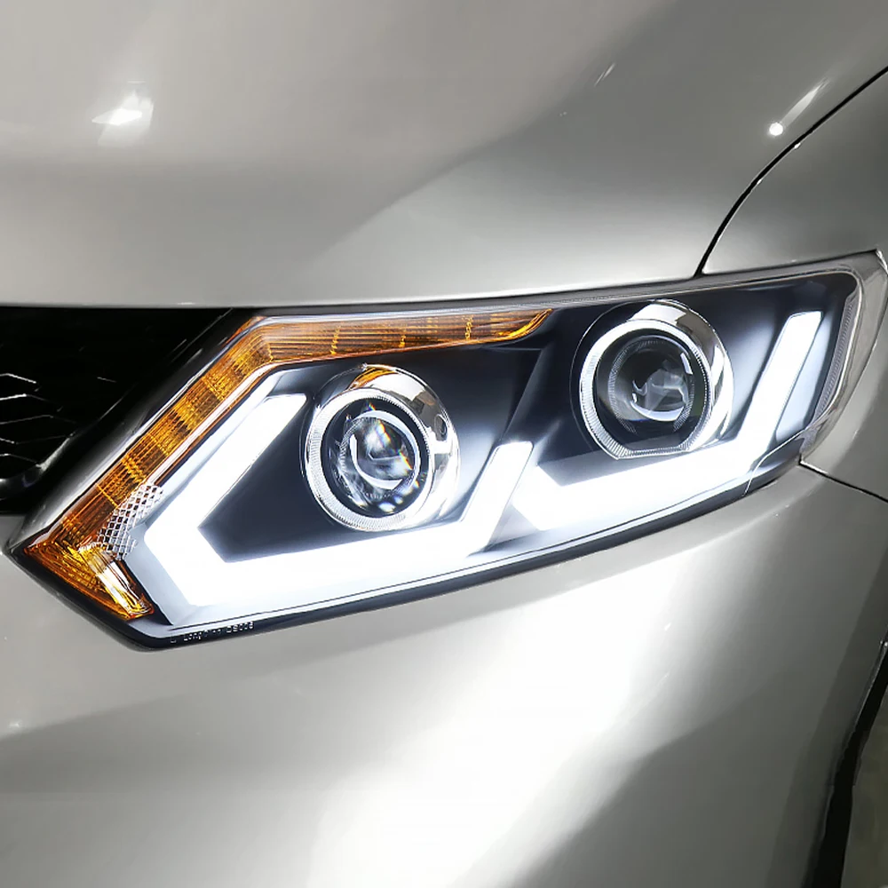 Автомобильные передние фонари для Nissan X-Trail 2014-2016 обновленная сборка