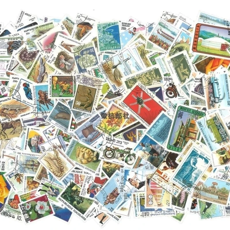 1000 шт. почтовые штампы со всего мира смешанный набор для почтовых отпечатков