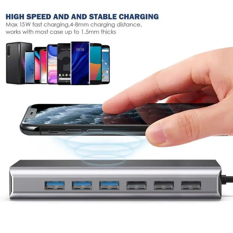 

100W PD USB3.0 Laptop Docking Hub Et4K 13 IN 1 Type-C Adapter Multiport 5Gbps For Tablets PC